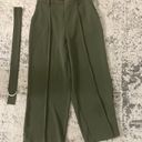 Crop Wide Leg Trousers Green Size M Photo 0