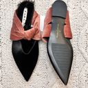 ZARA  NWT Satin Faux Fur Lined Mules Velvet Bow Detail Size‎ 37 SPECIAL EDITION Photo 1