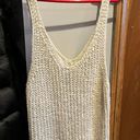 moon&madison White Knit Cropped Tank Photo 1