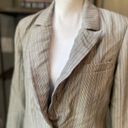 Krass&co  Oversized Striped Blazer Jacket Gray Womens XS Photo 8