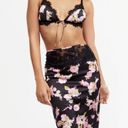 For Love & Lemons NWT  VS Women’s Black Floral Lace Melrose Slip Skirt Medium Photo 1