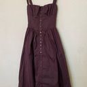 House Of CB 'Tatiana' Rich Brown Midi Sundress strappy corset back NWOT size S Photo 0