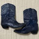 Laredo Vintage  Navy Tassel Cowboy Boots Photo 0