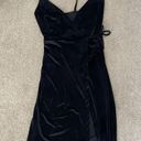 re:named  Black Velvet Wrap Mini Dress Size S Photo 1