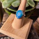 Aura Marine Blue  Druzy Solid Sterling Silver Ring 8.5 Photo 0