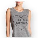 Lovers + Friends new  ♥︎ No One in Particular Muscle Tee Tank ♥︎ Sweatshirt Grey Photo 6
