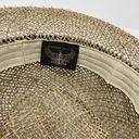 Vintage Henschel Hat Co Lightweight Sheer Classic Straw Boater Bow Sun Hat L Photo 7