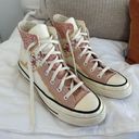 Converse Womens Metallic Floral Chuck 70 Taylor All Star Shoes SIZE 8 Photo 1