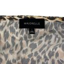 Majorelle  - Waldorf Long Sleeve Animal Print Tie Front Top in Brown & Cream Photo 2