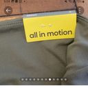 All In Motion Olive Green High rise leggings, Size M Photo 6