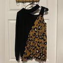 First Love Boutique Leopard Print Women’s Cold Shoulder Long Sleeve Top Size Small Pullover Photo 2