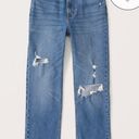 Abercrombie & Fitch Abercombie & Fitch Ultra High Rise Ankle Straight Jean Photo 0