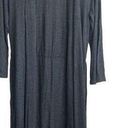 Natori  Women Long Line Cardigan Belt Gathered Back XS Gray Neutral Minimalistic Photo 0