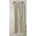 ZARA NWT  Womens Pleated  Pockets Cream Summer Linen Wide Leg Pants Sz XS Photo 9