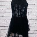 Revolution  Womens Mesh Skirt Black Unsteady Sleeveless Dancewear Dress Size SA Photo 4