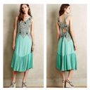 Maeve  Canyon Creek Mint Green Sleeveless Pleated Maxi Dress Photo 1