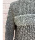 Banana Republic  Women's Textured Collage Sweater Grey Combo Turtleneck Size M Photo 6