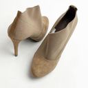 Jessica Simpson  Neesha Tan Leather Upper Almond Toe Heeled Ankle Booties, Size 6 Photo 0