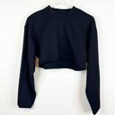 Beach Riot NWT  Mesa Textured Cropped Pullover M Black Photo 2