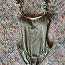 Dippin Daisy’s Swimwear Dippin’ Daisy’s One Piece Sage Green Ribbed Swimsuit Photo 0