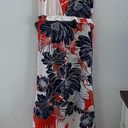 Tracy Reese  100% Silk Maxi Aloha Tropical Hawaiian Printed Dress Small Photo 0