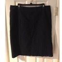 Talbots  Woman Navy Blue Eyelet Skirt Womens 16 100% Cotton Zip At Back￼ G2 Photo 7