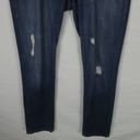 CAbi  Slim Boyfriend Jeans Medium Wash Distressed Whiskered Blue Size 8 Photo 3