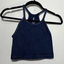 Free People NWOT  Happiness Runs Crop Deepest Navy XS/S Photo 1