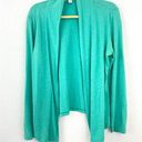 Coldwater Creek  Women's Open Front Green Cotton Cardigan Size M Photo 0