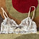 Eberjay Like-New Eberjey Cream and Nude Lace Bralette with Bow Un-lined Un-Padded Small Photo 0