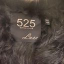 525 America  Black Fur Vest Photo 3