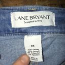 Lane Bryant  light wash ruffle hem size 26 ankle jeans Photo 3