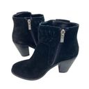 Jessica Simpson  Chassie Black Suede Leather Fringe Ankle Boot Booties Womens 6M Photo 2