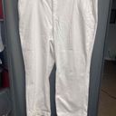 Talbots  White Front Closure high waist Straight Leg Wide Leg Jean Size 24W b57 Photo 3