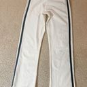 Brandy Melville White and Navy Stripe Trackpant Photo 1