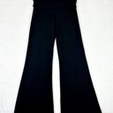 Cache Vintage Flare Leg Foldover Waist Pants Size Medium Black 90s Y2K Photo 1