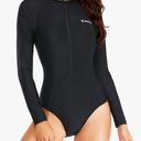 One Piece Daci Women Rash Guard Long Sleeve  Swimsuit Zipper Surfing Bathing Suit UPF 50 Photo 2