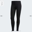 Adidas  how we do 7/8 tight leggings black reflective tabs mesh details medium Photo 10