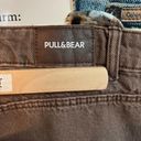 Pull & Bear  Dad Straight Leg Jeans In Brown Photo 6