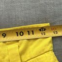 Mango  Linen Blend High Rise Yellow Schoolboy Shorts XS Photo 5