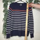 The North Face  | women wool crew neck sweater striped elbow patches Photo 6