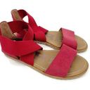 Sorel  Ella Red Pink Strap Sandals 6.5 Photo 0