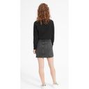 Everlane  Raw Hem The Denim Skirt in Washed Black Photo 75