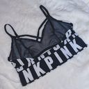 PINK - Victoria's Secret Victoria Secret PINK Black & White Strappy Bralette Size Medium Photo 1
