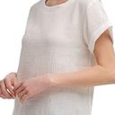 Calvin Klein women’s rolled cuff short sleeve top. Size Medium. Photo 1