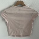 Alo Yoga  Stretch Neutral Tan Cream Cropped Top Athleisure Active Yoga XS Photo 1