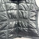 New York & Co. Shiny Black Hooded Quilted Puffer Vest Women’s Size Medium Photo 9