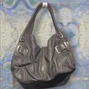 Butter Soft Francesco Biasia  Leather Shoulder Bag 13X10 Gray Handbag Photo 0