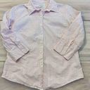 L.L.Bean Women’s small  seersucker button up shirt Photo 0