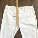 Sam Edelman  Denim NWT High Rise Cargo Ankle Denim Pants White Women’s 14 NEW Photo 8